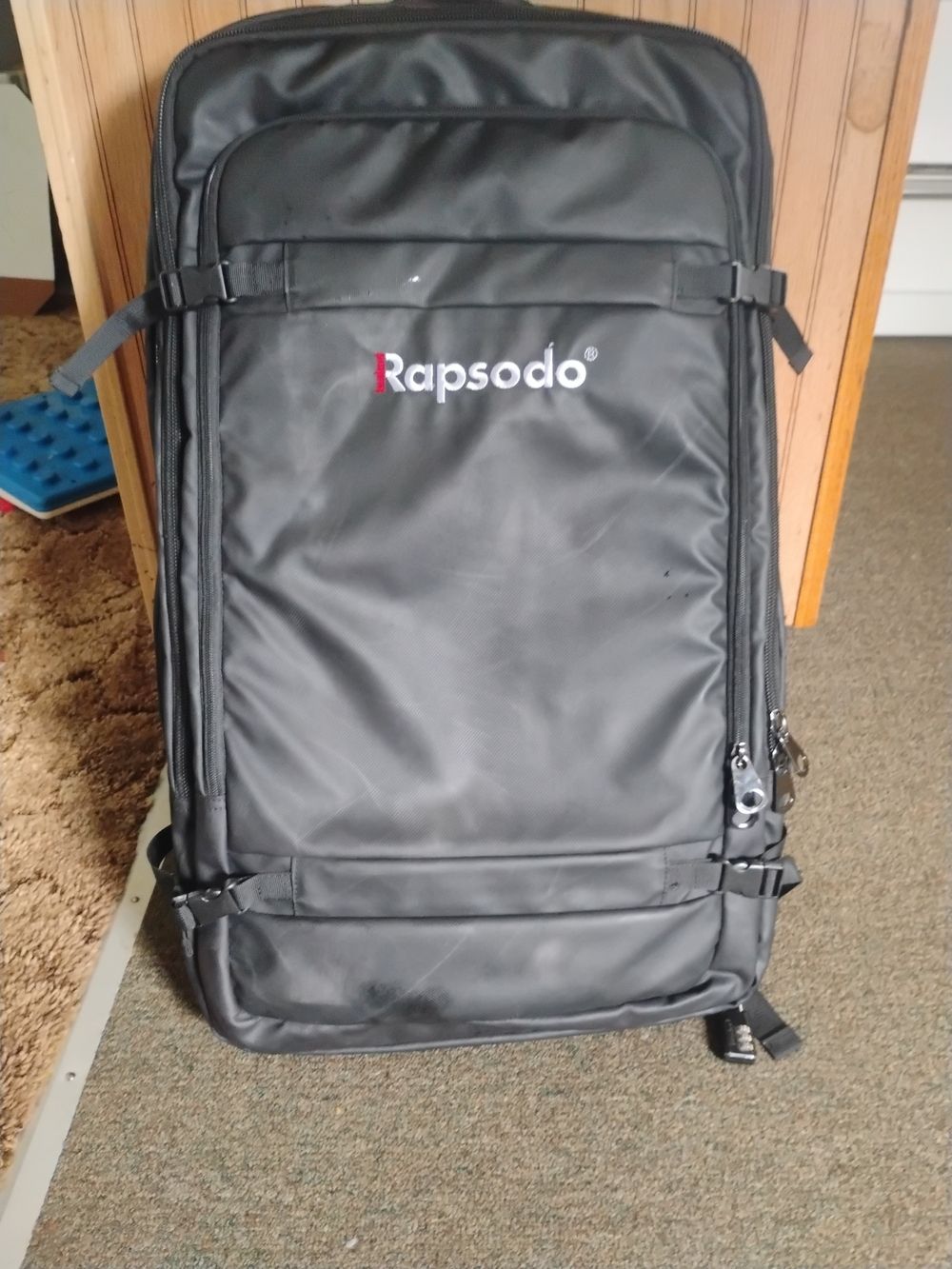 Men's Black Rapsoda Golf Performance Backpack - Picture 8 of 8